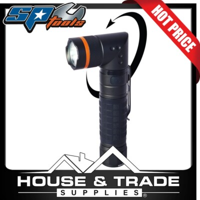 Sp Torch SP Tools UV LED Torch Worklight 900Lm Inspection Light Rotatable Head ...