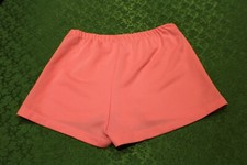 Baby Pink Vintage 80's Track Shorts // Girls 14 // 26" Elastic Waist
