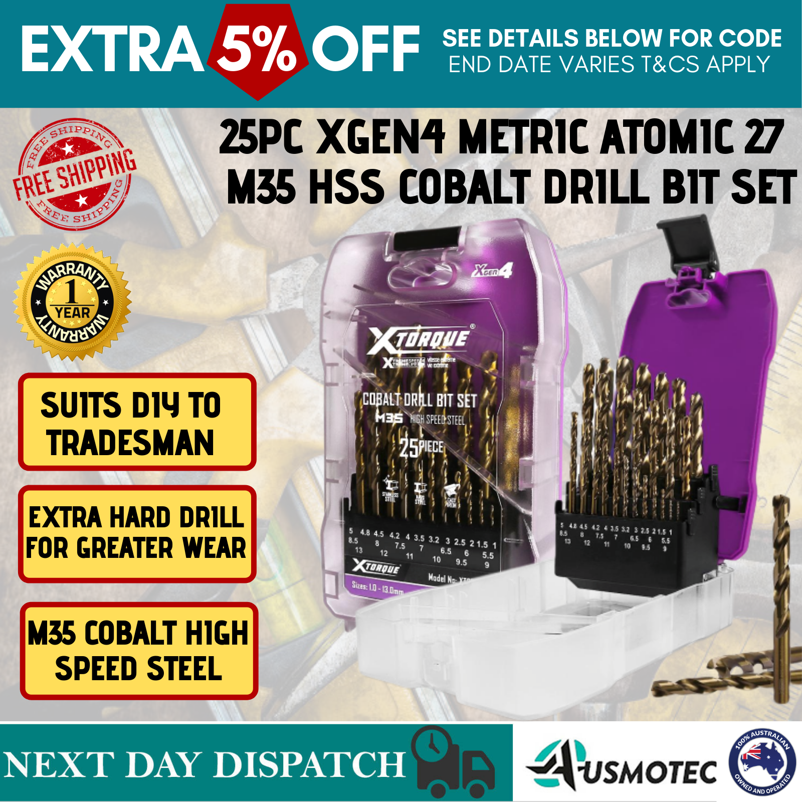 HSS Cobalt Drill Bit Set 