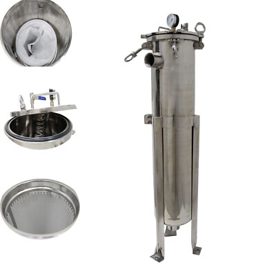 Bag Filter Corrosion-resistant Stainless Steel Filtration Device 2'' Npt In/Out