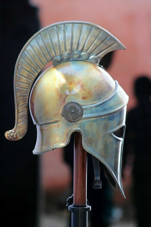 Casque Médiéval Spartiate Grec Corinthien Costume D'Halloween Avec
