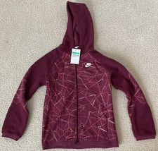 Nike Boys Full Zip Sweatshirt Hoodie Size XLg Color Red