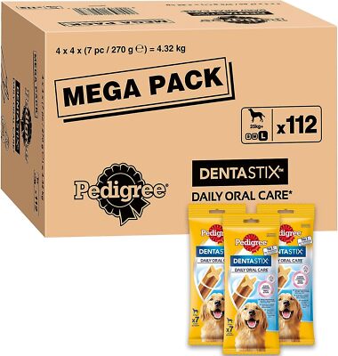 Pedigree DentaStix Daily Oral Care Zahnpflegesnack für mittelgroße Hunde (10 25k