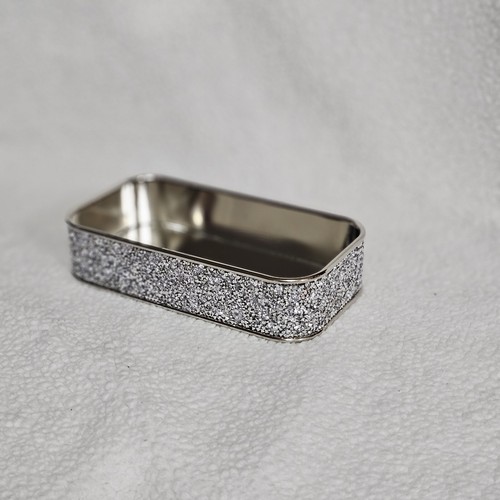 Bath & Body Works Sparkling Mirrored Body Care Tray Silver Sparkle Platinum - Picture 4 of 8