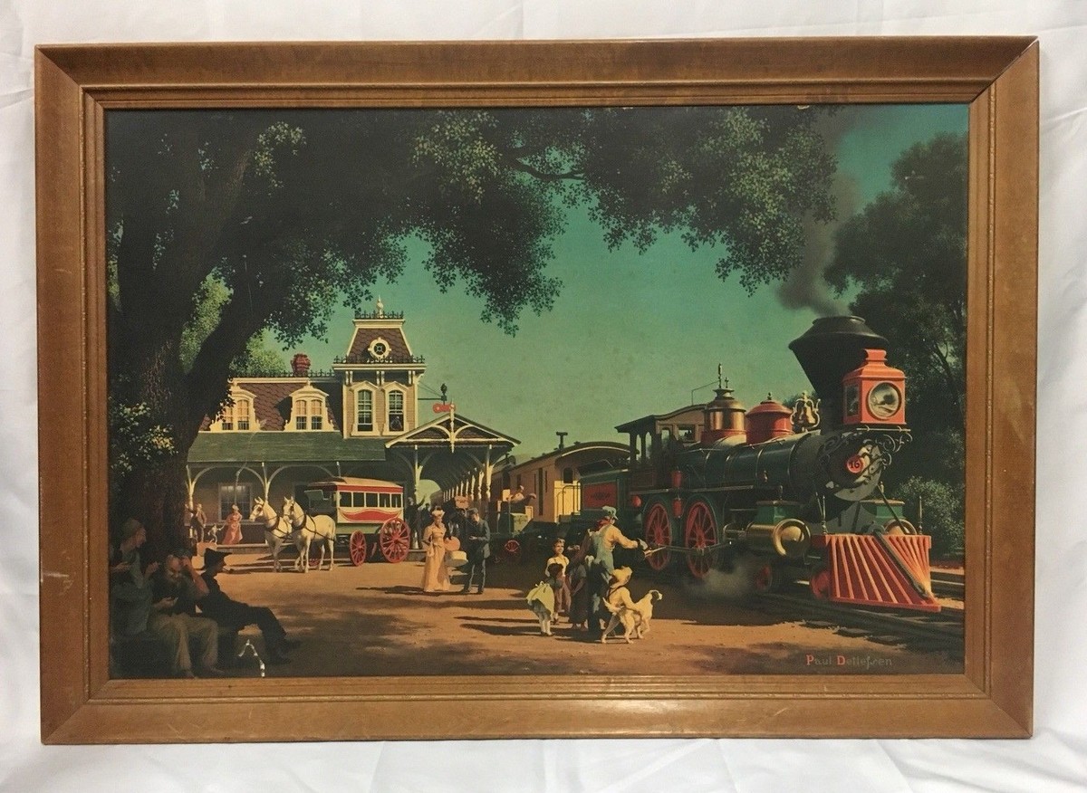 Paul Detlefsen絵画 Paul Detlefsen Spring Four Seasons Vintage Framed Print Mid
