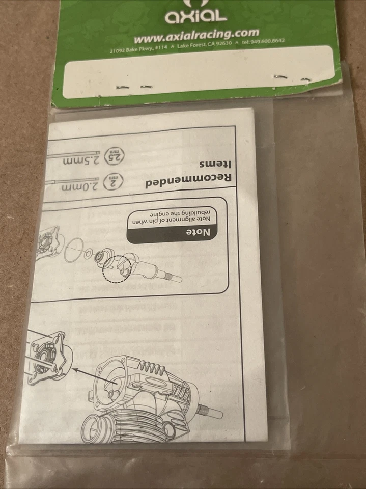 Axial AXO36 28/32 Fuel Inlet nitro RC engine Part For Car Buggy Truck - Image 3 of 3