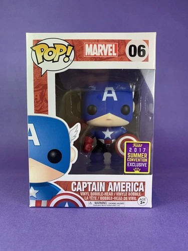 FUNKO Pop! Vinyl: MARVEL - Captain America (06) EXCLUSIVE - TRACKED Shipping