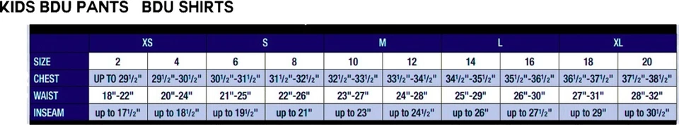Niños Camuflaje Militar BDU Fatiga Pantalones Pantalones Ejército Carga Fatiga Pantalones Foto 2 de 2
