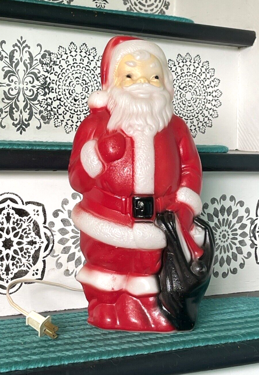 Vintage Christmas Santa Blow Mold 13