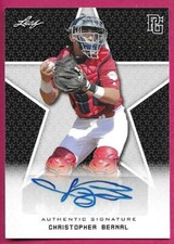 2020 Leaf Perfect Game National Baseball CHRISTOPHER BERNAL Black Autograph #/50