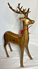 Martha Stewart Christmas Collection Gold Stag Deer Standing 14 inch NWT