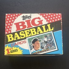 1989 TOPPS BIG BASEBALL SERIES 1 WAX BOX 36 PACKS Clemens On Box