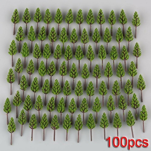 Lot De 20 Arbres Miniatures Échelle 1:100 - Modélisme Ferroviaire Paysage Vert Clair Et Foncé