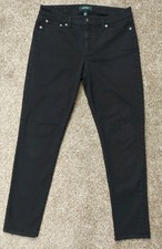 Lauren Ralph Lauren Black Skinny Jeans Size 10