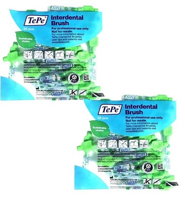 2x 25 TePe Original Interdentalbürsten 0,8 mm grün - Multipack 2x 25 Stück