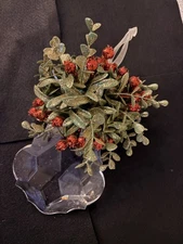  Acrylic Hanging Ornament with Mistletoe