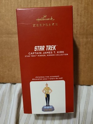 Captain James T Kirk Mirror Star Trek Hallmark Keepsake Ornament 2022 New Box