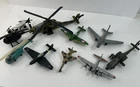 VTG Junkyard Aircraft Lot Tootsietoy  Hot Wheels Helicopters, Maisto Mix AS-IS