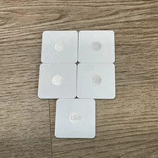 Tile Slim Bluetooth Tracker Phone Wallet Anything Finder (5-Pack) - Brand New