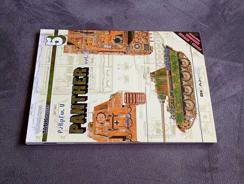 Waldemar Trojca Pzkpfw V Panther Vol 5 AJ Press Tank Power Book - Image 2 of 4