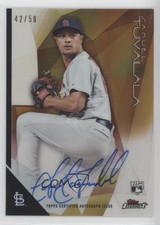 2015 Topps Finest Gold Refractor 42/50 Sam Tuivailala Samuel #FA-ST Auto 1s7