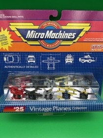 Lot Of 8 New Vintage 90s Galoob micro Machines Planes,Semi, Farm Tractor, Cars!!
