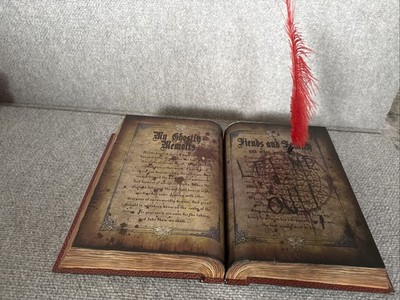 Spirit Halloween Ghost Writing Book Animated Haunted Prop Works Red Pen Only