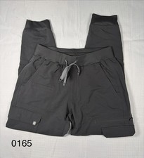 Fabletics Evoke Cargo Scrub Pants, Onyx, Womens S/short