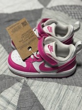 8c - Nike court Borough Low Refract Laser Fuchsia White Td