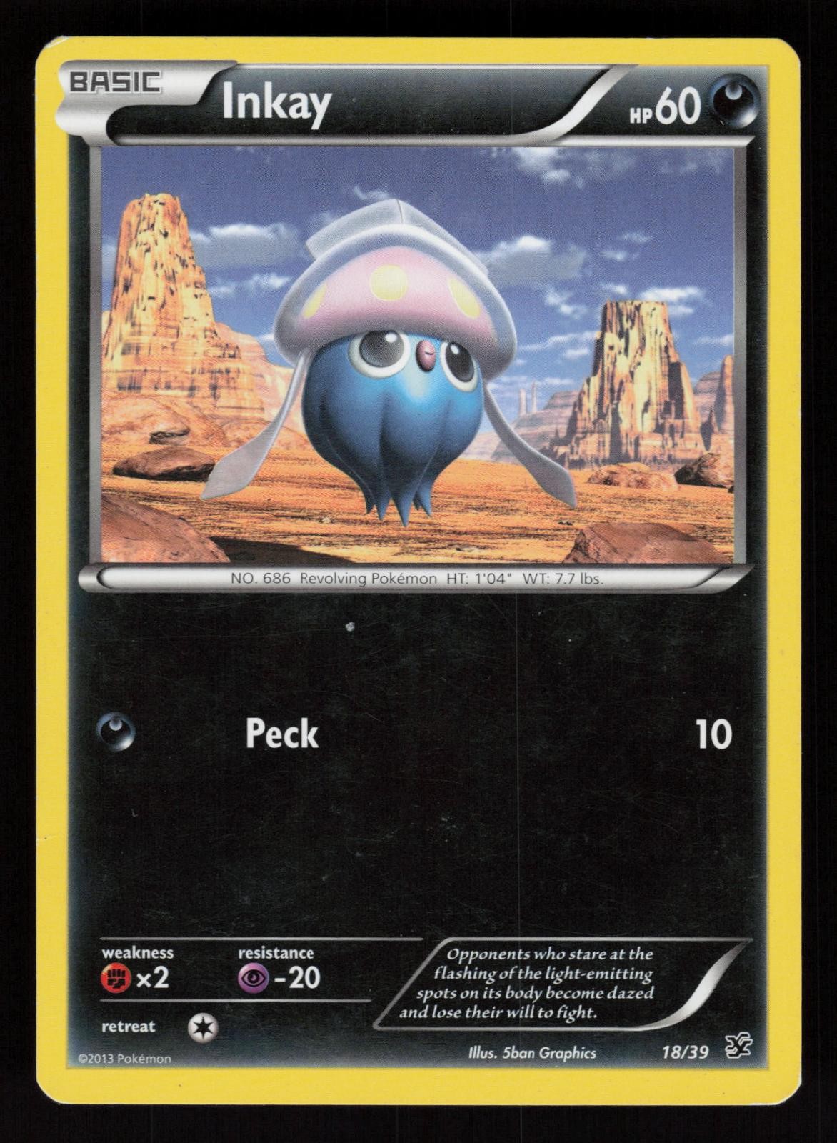 Inkay 18/39 Kalos Starter Set Pokemon Lightly Played