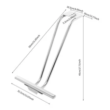 Adjustable Silver Salon Chair Footrest For Hydraulic Barber Chair Styling Shop