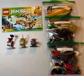 LEGO Ninjago 70503 The Golden Dragon Rare Retired 100% Complete Set