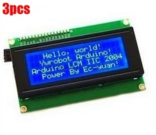 3Pcs Character Lcd Module Display For Arduino Blue Serial IIC/I2C/TWI 2004 20 ly