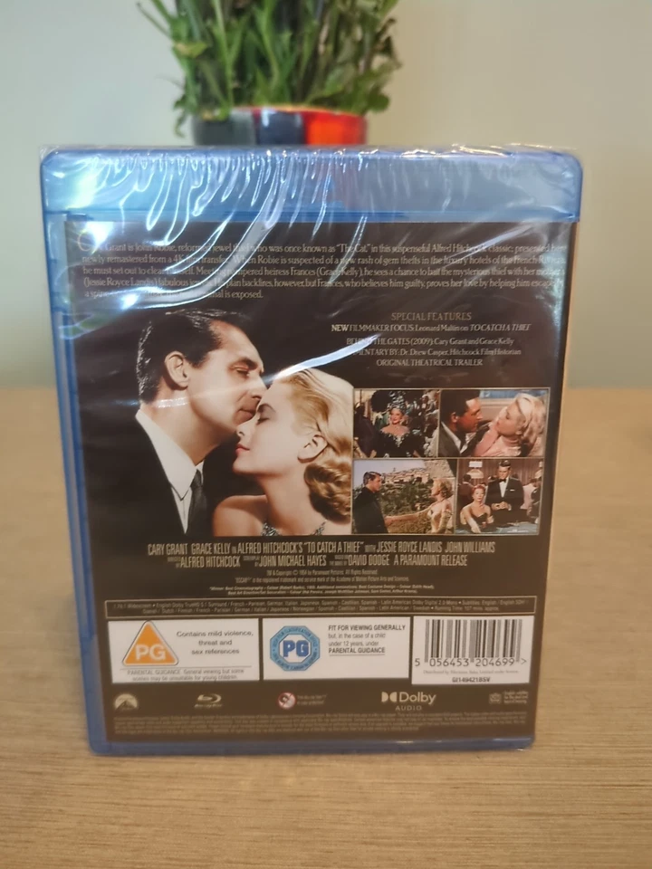 To Catch a Thief. UK BLU RAY Cary Grant Alfred Hitchcock New Sealed. Free Post  - Image 3 of 3