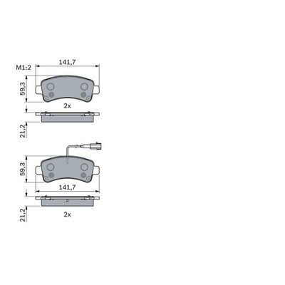   BOSCH BREMSBELAGSATZ SCHEIBENBREMSE HINTEN 0986494993 NEU DE STOCK
