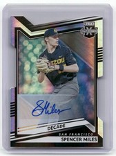 2022 Panini Elite Extra Edition #136 Spencer Miles Decade Die Cut Autographs