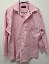 Tommy Hilfiger Pink Gingham Check Dress Shirt 32/33