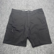 Wrangler All Terrain Gear Shorts Men s Size 38 Nylon Black Cargo Pocket