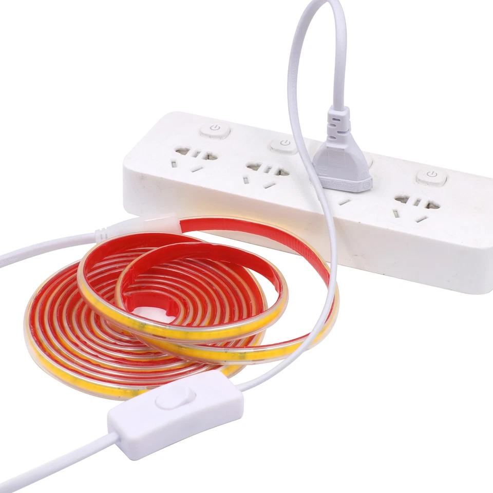 230V COB LED Streifen Stripe Lichtband Lichtschlauch Wasserdicht Selbstklebend - Bild 4 von 4