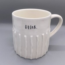 Rae Dunn Artesian Collection by Magenta DRINK Ribbed Mug