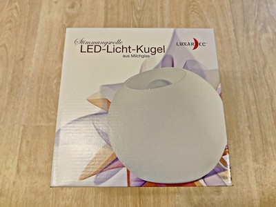 LUNARTEC LED Licht Kugel aus Milchglas - Fernbedienung