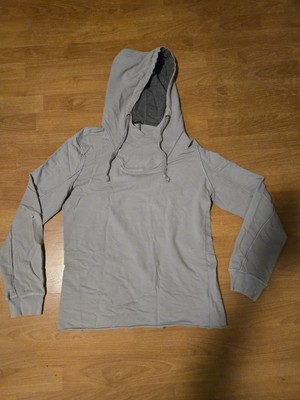 Paolo Pecora Mens Hoodie Gray Sweater M Lino flax Assassin's Creed Style Hoodie 
