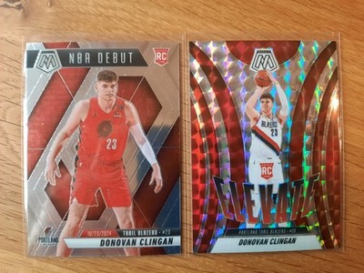 2024-25 Panini Mosaic - Elevate Donovan Clingan #6 (RC) + NBA Debut RC