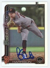 2025 Topps Rainbow Foil Kyle Harrison Auto San Francisco Giants #177 COA Silver