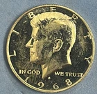 *1968 S UNC 50C Kennedy Half Dollar Proof 40% Silver. **Free Shipping**
