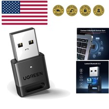 USB Bluetooth 5.3 Adapter for PC, Plug Play for Windows 11/10/8.1, Bluetoot...
