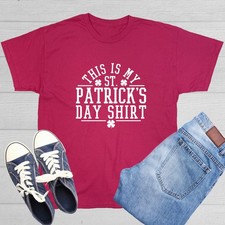 This Is My St Patrick's Day Shirt Sarcastic Novelty Funny T-Shirts