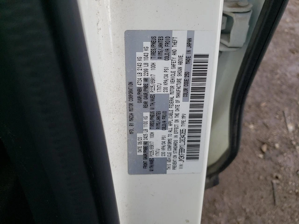 二手速度计 适合:2020 年马自达 CX-5 集群 MPH 自然吸气 Gra — 第 3/4 张图片