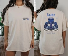 Carlos Sainz Smooth Operator 2025 Williams Formula One- 2 Sided T-Shirt, Gift