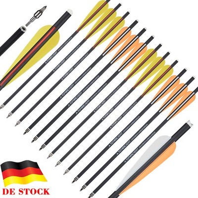 Bogenschießen 16'' Carbonbolts Pfeile Schraubenspitzen OD8.8 Jagd und Schießsport